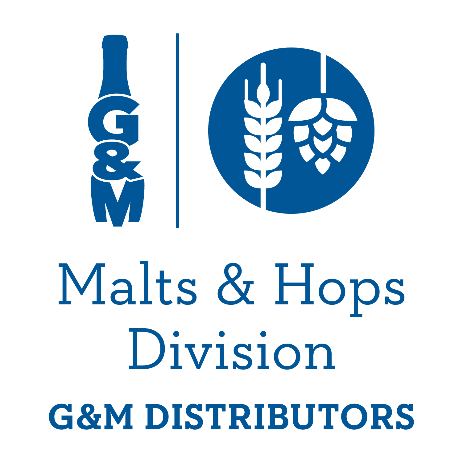 GM Logo Malts and Hops Blue